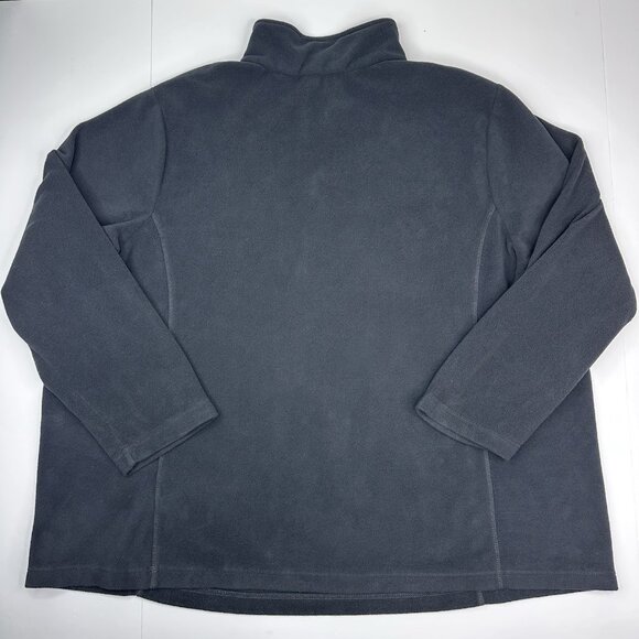 Lands' End Women Black Athletic Quarter Zip Fleece Activewear Top 2XL/20-22W/C54 - Picture 8 of 16